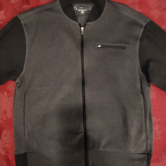 Pebble Beach Performance Full Zip Grey Jacket, Size M, Like New! - Picture 3 of 5